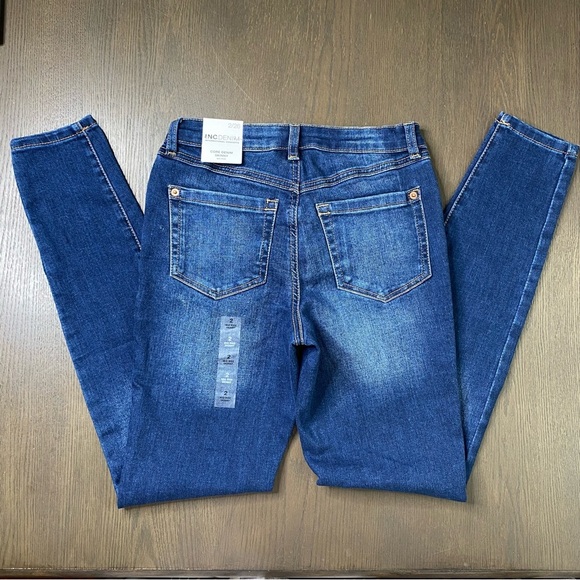 New INC International Concepts Women Core Denim Mid Rise Skinny Jeans - Picture 4 of 13